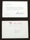Politica - Autografo Di Konrad Adenauer + 14 Lettere Collaboratori - 1966 - Other & Unclassified