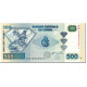 Billet, Congo Democratic Republic, 500 Francs, 2002, 2002-01-04, KM:96a, NEUF - República Del Congo (Congo Brazzaville)