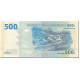 Billet, Congo Democratic Republic, 500 Francs, 2002, 2002-01-04, KM:96a, NEUF - República Del Congo (Congo Brazzaville)