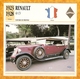1923 FRANCE VIEILLE VOITURE RENAULT 40 CV - FRANCE OLD CAR - FRANCIA VIEJO COCHE - VECCHIA MACCHINA - Coches