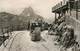 CHEMINS DE FER D'ARTOUSTE- Le Petit Train Et Le Pic Du Midi (carte Recoupée En Format Carte Ancienne) - Trains