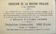 Chromo & Image - Chromo. Dorée - CHOCOLAT POULAIN - Souvenir De La Maison POULAIN - Mére Poule Et Son Bébé - En TB. Etat - Poulain