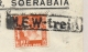 Nederlands Indië - 1938 - 10 Cent Kreisler Op Cover Van Soerabaja Via (Postagent) NEW-Trein Naar Batavia - Nederlands-Indië