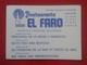 TARJETA DE VISITA VISIT CARD PUBLICIDAD PUBLICITARIA O SIMIL RESTAURANTE EL FARO CÁDIZ SPAIN ESPAÑA FISH LIGHTHOUSE VER - Tarjetas De Visita