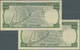 01107 Bahrain: Rare Set Of 2 CONSECUTIVE Notes 10 Dinars L.1964 P. 6, Rare As Running Pair In Condition: U - Bahrain