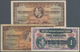 01142 Bermuda: Set With 3 Banknotes Bermuda 5 Shillings 1937, 5 Shillings 1952 And East Africa1 Shilling 1 - Bermudas
