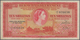 01143 Bermuda: 10 Shillings 1957 P.19 In F And 1 Pound 1957 P.20 In VF (2 Pcs.) - Bermuda