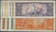 01155 Brazil / Brasilien: Set With 10 Specimens 1 Cruzeiro To 1000 Cruzeiros 1950's, P.150s-154s, 156s, 15 - Brazil