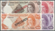 01262 Cayman Islands: Set Of 4 Specimen Notes Containing 10, 25, 40 & 100 Dollars Specimen P. 7s-9s, 11s, - Isole Caiman