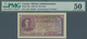 01276 Ceylon: 50 Cents 1942 P. 45a, Condition: PMG Graded 50 AUNC. - Sri Lanka