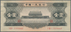 01301 China: 1 Yuan 1956 P. 871, Light Dints In Paper, Unfolded, Original Note With Intaglio Print, Condit - Cina