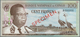 01321 Congo / Kongo: 100 Francs 1961 SPECIMEN, P.6as In Excellent Condition, Traces Of Glue At Right Borde - Zonder Classificatie