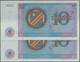 01323 Congo / Kongo: Set Of 2 Pcs 10 Zaires 1971 Specimen P. 15s In Crisp Condition: UNC. (2 Pcs) - Non Classificati