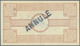 01362 Djibouti / Dschibuti: 100 Francs 1920 Banque De L'Indochine P. 5 With "Annule" Stamp On Front And Ba - Gibuti