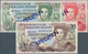 01440 Falkland Islands / Falkland Inseln: Set Of 3 SPECIMEN Banknotes Containing 5 Pounds 1983 P. 12s, 10 - Islas Malvinas