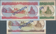 01440 Falkland Islands / Falkland Inseln: Set Of 3 SPECIMEN Banknotes Containing 5 Pounds 1983 P. 12s, 10 - Islas Malvinas