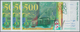 01506 France / Frankreich: Set 3 Pcs CONSECUTIVE Banknotes 500 Francs 1994 P. 160a In Condition: UNC. (3 P - Altri & Non Classificati