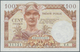 01510 France / Frankreich: 100 Francs ND(1955) Tresor Public P. M11, 4 Pinholes, Light Center Fold, Crisp - Otros & Sin Clasificación