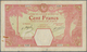 01583 French West Africa / Französisch Westafrika: 100 Francs 1924 PORTO-NOVO P. 11Eb, Used With Folds Ad - West African States