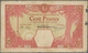 01589 French West Africa / Französisch Westafrika: Rare Issue 100 Francs 1923 CONAKRY With Overstamp "GRAN - West-Afrikaanse Staten