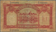 01674 Hong Kong: 10 Dollars 1954 P. 55, Stronger Used With Very Strong Horizontal And Vertical Fold, Cente - Hongkong