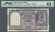 01755 India / Indien: Set Of 3 Consecutive Banknotes 10 Rupees ND(1943) P. 24, All PMG Graded 64 Choice UN - India