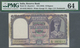 01755 India / Indien: Set Of 3 Consecutive Banknotes 10 Rupees ND(1943) P. 24, All PMG Graded 64 Choice UN - India