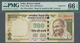 01757 India / Indien: 500 Rupees 2015 P. 106d With Rare Serial Number #444444 In Condition: PMG Graded 66 - India