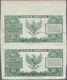 01768 Indonesia / Indonesien: Uncut Pair Of 2 1/2 Rupees 1951 Proof Prints Without Serial Number P. 39p, W - Indonesia