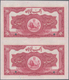 01793 Iran: Uncut Pair Of The 20 Rials SH1313 (1933-34) SPECIMEN, P.26as With Diagonal Overprint "Specimen - Iran