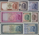 01800 Iran: Set Of 8 Notes Containing 5 And 10 Rials 1944 P. 39, 40 (UNC And AUNC), 10 And 20 Rials 1948 P - Irán