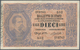 01844 Italy / Italien: Set Of 3 Different Banknotes 10 Lire L.1888, P. 20c (pressed, F), P. 20h (aUNC), P. - Otros & Sin Clasificación