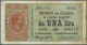 01847 Italy / Italien: 1 Lira 1894 P. 34, Used With Folds And Light Stained Paper, No Holes Or Tears, Cond - Otros & Sin Clasificación