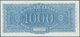 01859 Italy / Italien: 1000 Lire 1944 P. 77, Highly Rare Note, With Only A Very Very Light Center Dint, No - Otros & Sin Clasificación