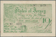 01897 Jersey: 10 Shillings ND(1941-42) P. 5a, Light Center Fold, Some Stain Dots At Lower Left, Condition: - Other & Unclassified