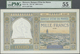 01929 Lithuania / Litauen: 1000 Francs 1950, P.16c, PMG Graded 55 About Uncirculated - Lituania