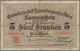 Delcampe - 01937 Luxembourg: Very Nice Set With 5 Banknotes Comprising 2 X 5 Francs = 4 Mark With Signature Title: "L - Luxembourg