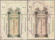 01959 Macau / Macao: Set Of 5x 10 And 4x 50 Dollars 1934 Circulating Cheque Issue P. S92, All With Counter - Macau