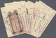 01959 Macau / Macao: Set Of 5x 10 And 4x 50 Dollars 1934 Circulating Cheque Issue P. S92, All With Counter - Macau