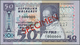 01962 Madagascar: Set Of 2 SPECIMEN Banknotes 50 And 100 Ariary P. 62s, 63s With Specimen Overprint And Sp - Madagaskar