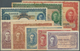 01977 Malaya: Set Of 8 Notes Containing 1, 5, 10, 20 And 50 Cents 1941 And 1, 5 And 10 Dollars 1941 P. 6-1 - Malaysia