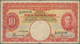 01981 Malaya: 10 Dollars 1941 P. 13, Used With Folds And Creases In Condition: F. - Malaysia