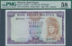 01988 Malaysia: 100 Ringgit ND(1972-76) P. 11 In Condition: PMG Graded 58 Choice AUNC. - Malasia