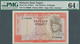 01990 Malaysia: 10 Ringgit ND(1976-81) P. 15a With Rare Serial Number #100000 In Condition: PMG Graded 64 - Maleisië