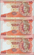 01995 Malaysia: Set Of 2 Uncut Sheets Of 3 Notes Each 10 Ringgit ND P. 38 And 10 Ringgitt ND P. 42, In Ori - Malaysia
