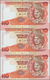 01995 Malaysia: Set Of 2 Uncut Sheets Of 3 Notes Each 10 Ringgit ND P. 38 And 10 Ringgitt ND P. 42, In Ori - Malasia