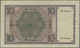 02065 Netherlands / Niederlande: 10 Gulden 1928 P. 43, Light Center Fold And A Bit Wavy Paper At Borders, - Andere & Zonder Classificatie
