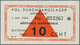 02079 Netherlands / Niederlande: Amersfoort P.O.W. Money 10 Cent 1944 Without Watermark In Condition: UNC. - Otros & Sin Clasificación