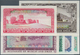 02177 Oman: Muscat & Oman Complete Set From 100 Baisa To 10 Rials ND P. 1-6, The 1/4, 5, 10 And 1 Rials In - Oman