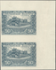 02207 Poland / Polen: Uncut Pair Of The Reverse Of The 50 Zlotych 1940 Or 1941 (like P.96, Or 102) With Wa - Polen